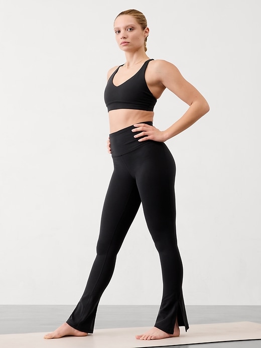 Image number 7 showing, Elation Ultra High Rise Split Slim Flare Pant