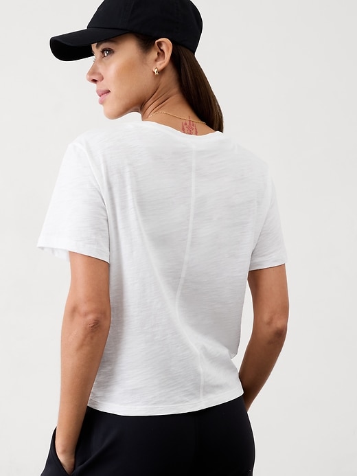 Image number 2 showing, Essential Slub V-Neck Tee