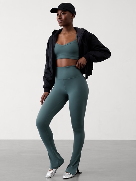 Image number 4 showing, Elation Ultra High Rise Split Slim Flare Pant