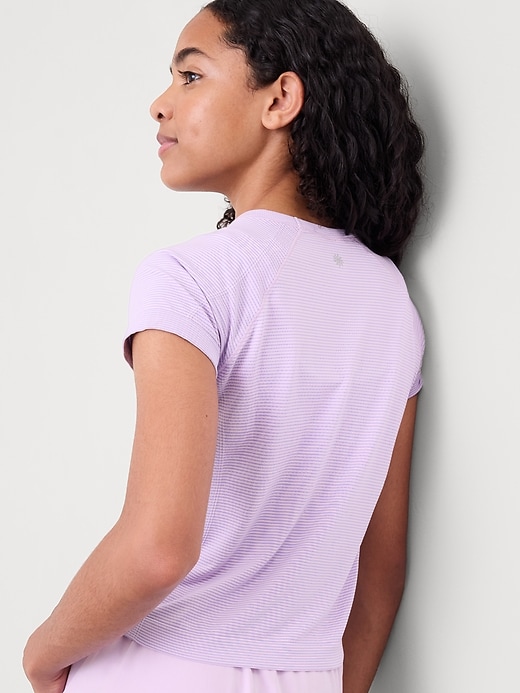 View large product image 2 of 3. Athleta Girl Power Up Sport Length Tee