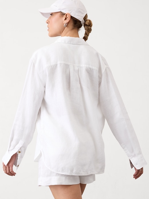 Image number 6 showing, Retreat Linen Top