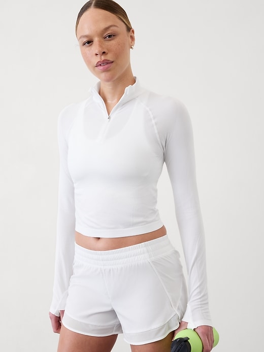 Image number 2 showing, Momentum Seamless Crop Half Zip