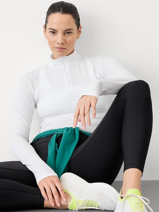 Image number 7 showing, Momentum Seamless Crop Half Zip