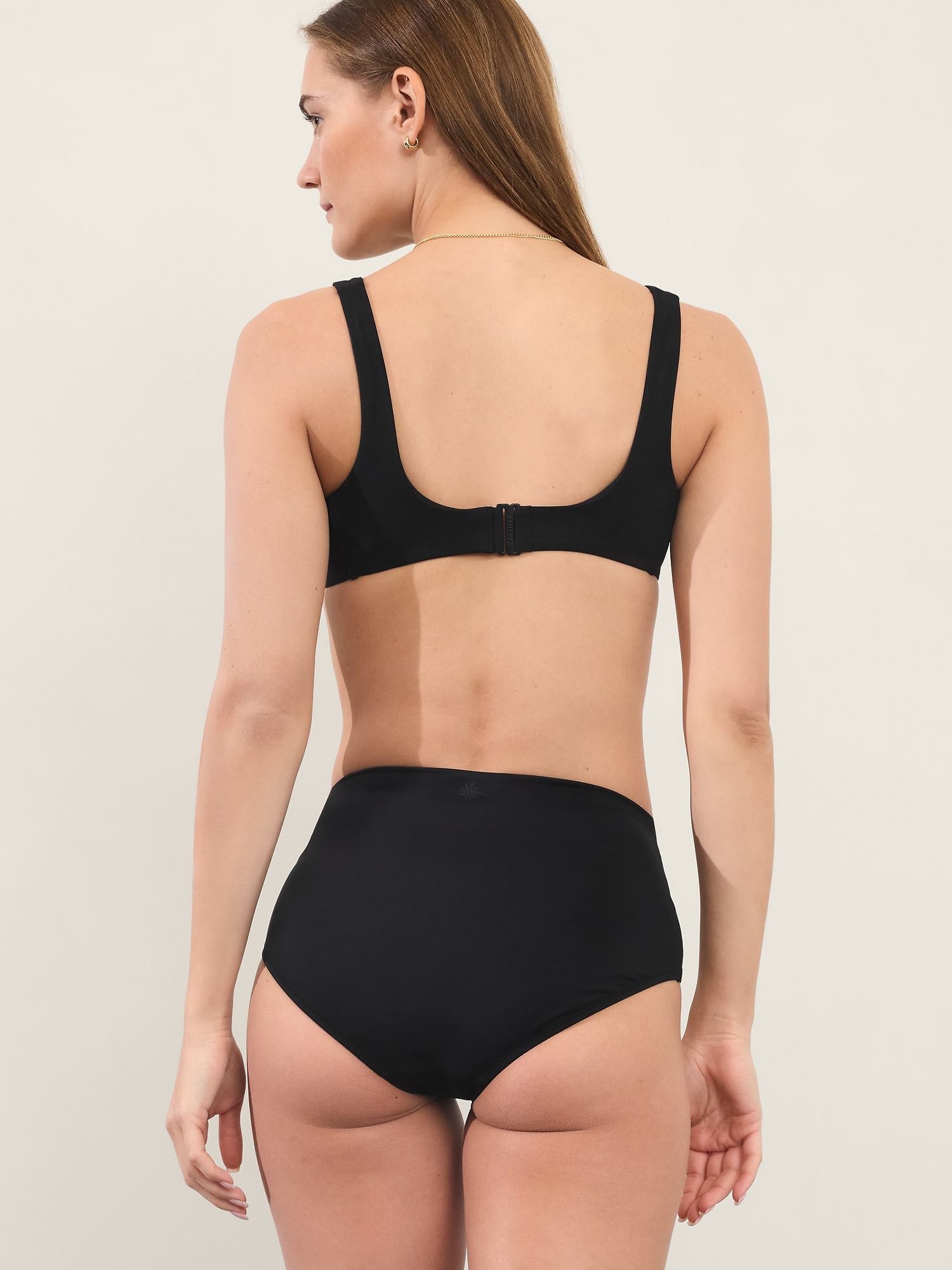 Bas de maillot à taille haute à couverture complète