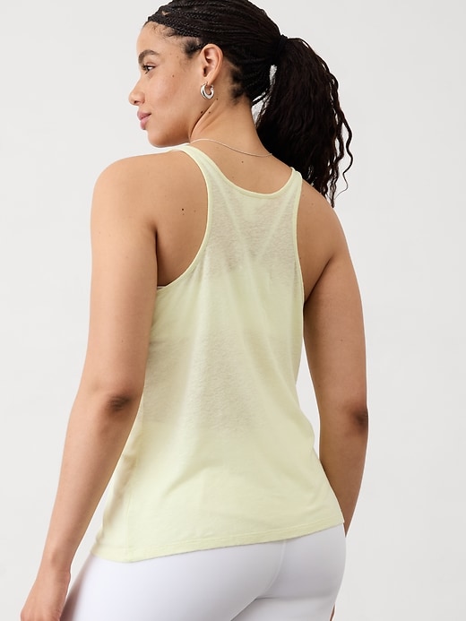 Image number 6 showing, Getaway Linen Blend Tank