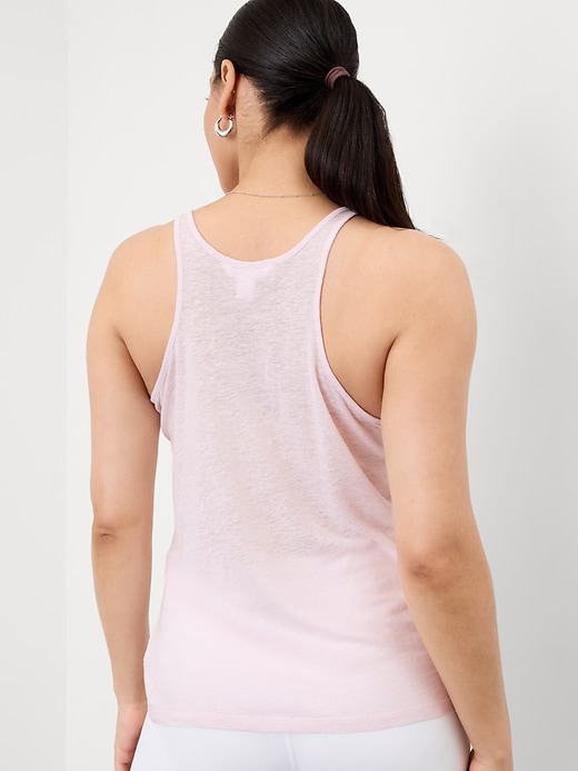 Image number 2 showing, Getaway Linen Blend Tank