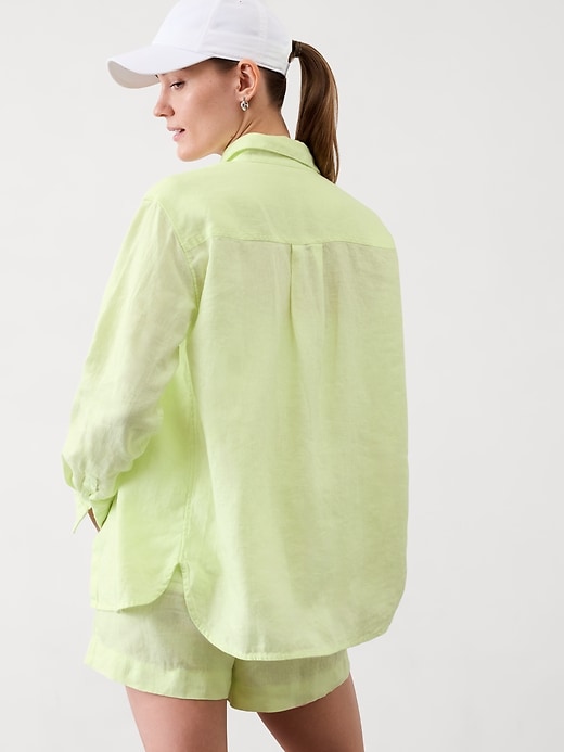 Image number 4 showing, Retreat Linen Top