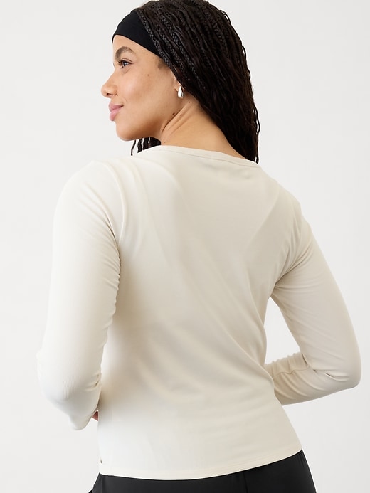 Image number 3 showing, Signature Rib Square Neck Top