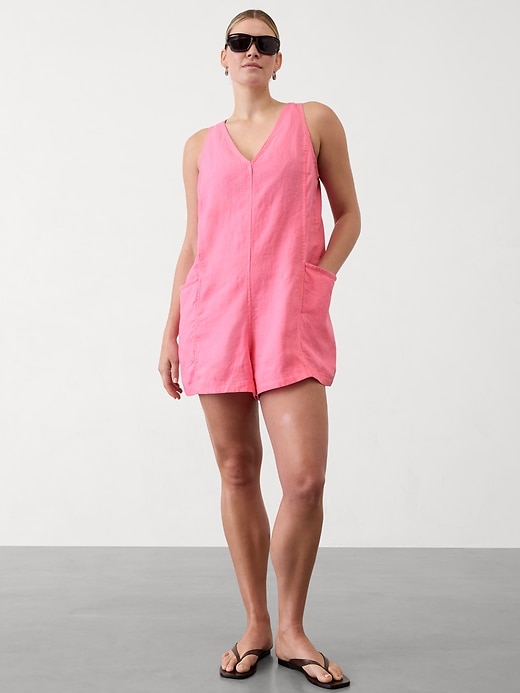 Image number 5 showing, Retreat Linen Romper