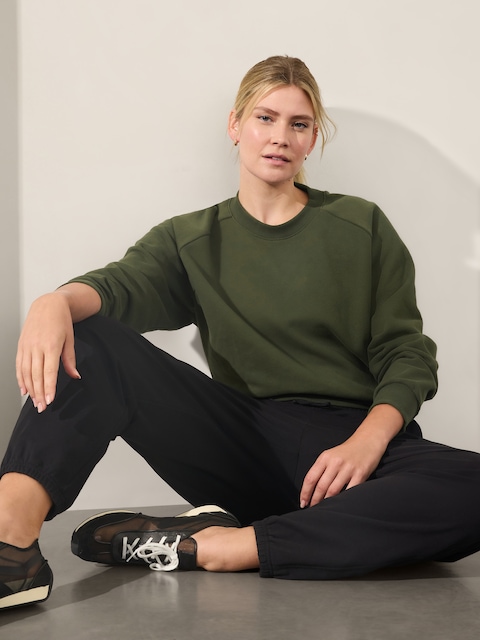 Forever Fleece Relaxed Crew Sweatshirt - Green