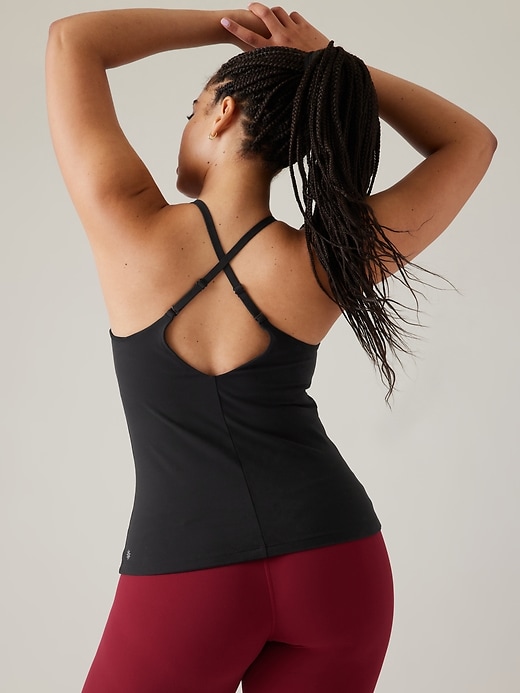 Image number 2 showing, Elation V-Neck Built-In Bra Tank A-C