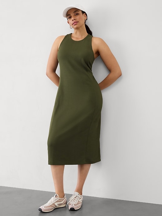 Image number 1 showing, Seasoft Rib Midi Tank Dress