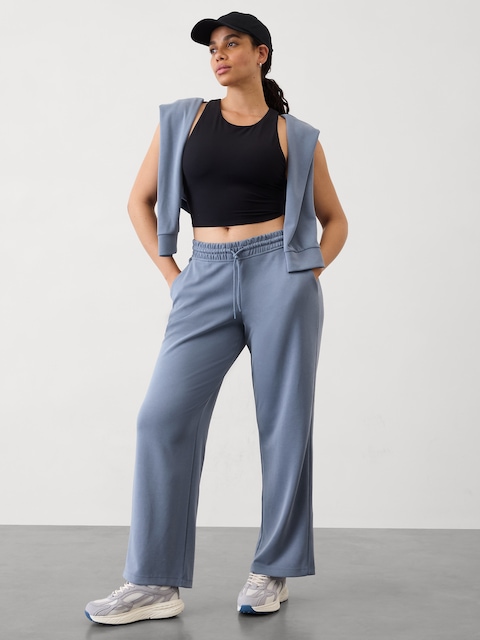 Seasoft Mid Rise Straight Pant - Blue