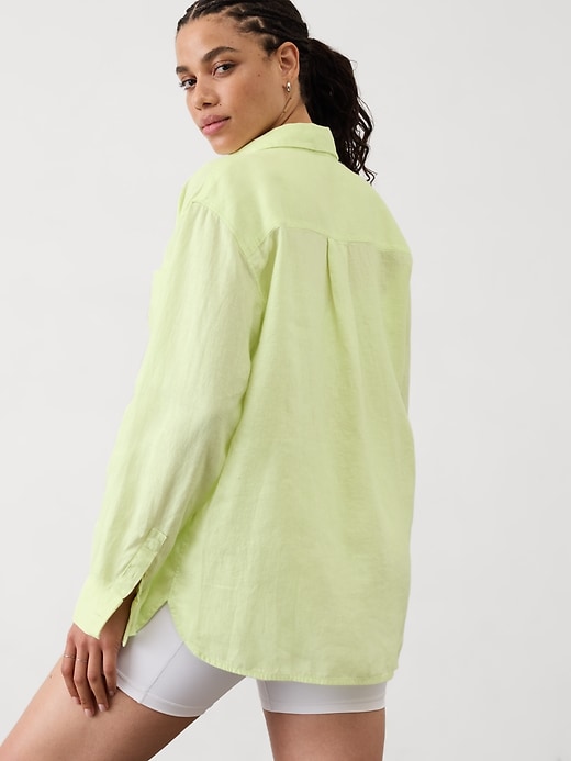 Image number 6 showing, Retreat Linen Top