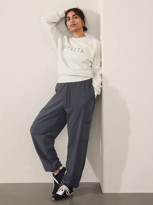 Image number 3 showing, Athleta Embroidered Crew Sweatshirt