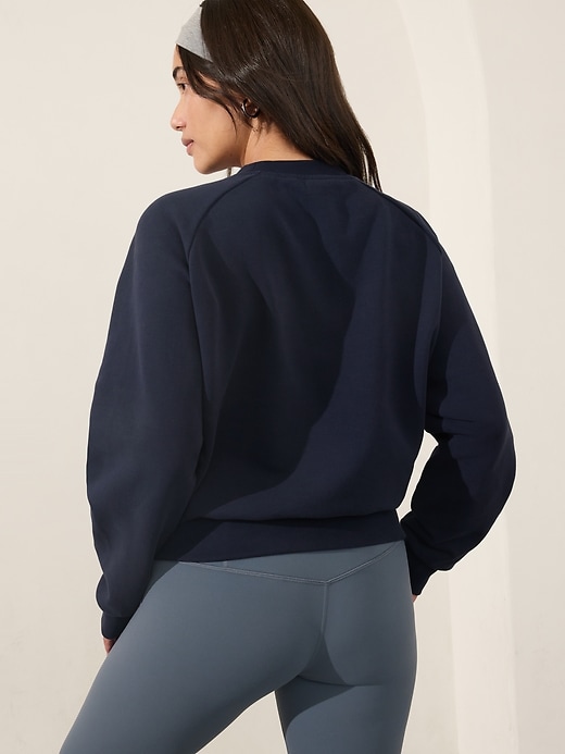 Image number 4 showing, Athleta Embroidered Crew Sweatshirt