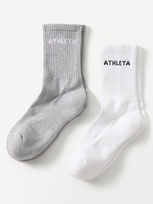 View large product image 1 of 3. Athleta Everyday Crew Sock 2-Pack