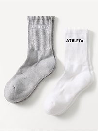 Image number 1 showing, Athleta Everyday Crew Sock 2-Pack