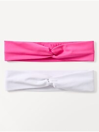 Image number 2 showing, Athleta Girl Ready or Knot Headband 2-Pk