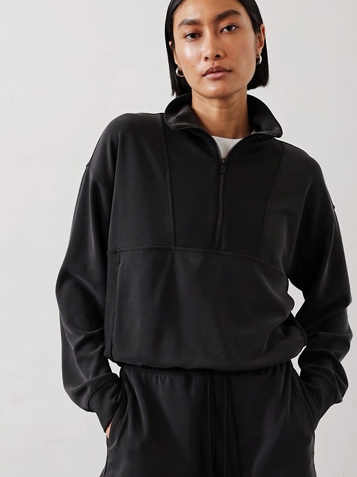 Image number 4 showing, Seasoft Rib 1/4 Zip Popover