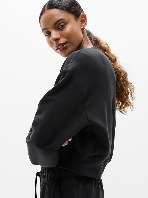 Image number 3 showing, Heavyweight Terry Crop Crew Sweatshirt
