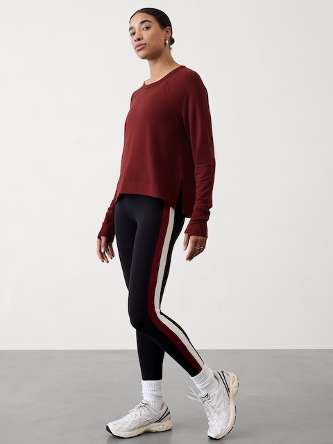 Coaster Luxe Recover High Hip Sweatshirt - Red