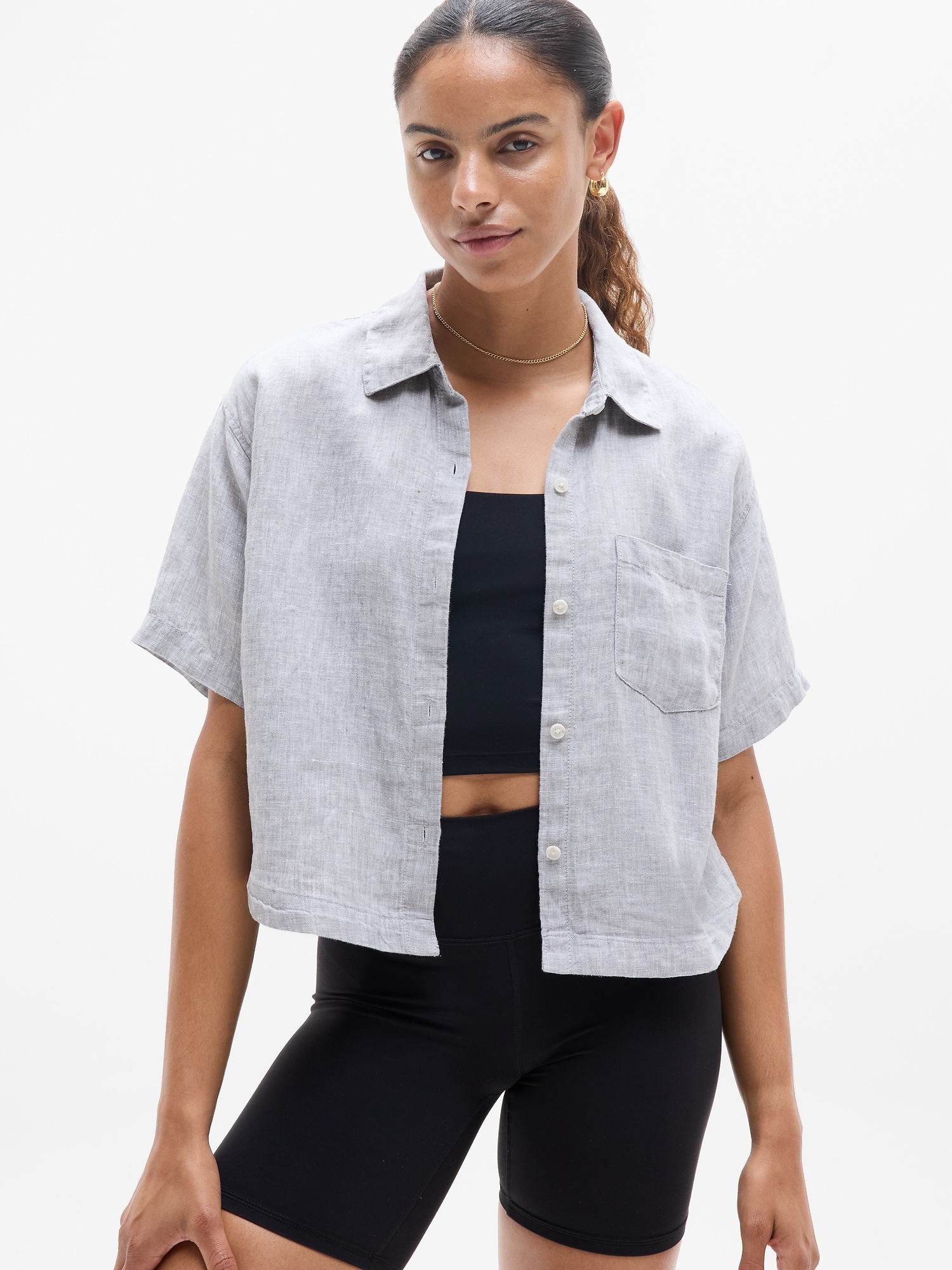 Retreat Linen Short Sleeve Shirt