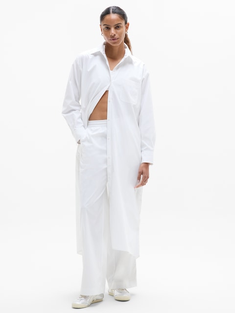 Drift Poplin Long Shirt Dress