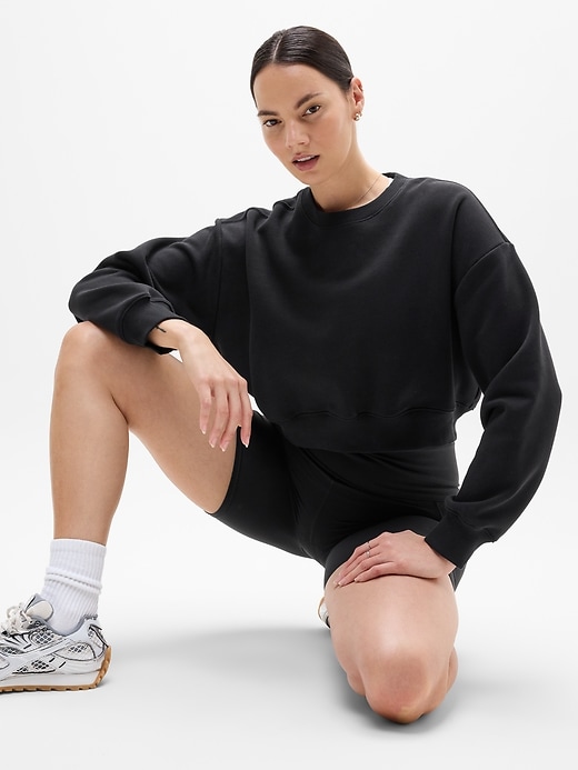 Image number 5 showing, Heavyweight Terry Crop Crew Sweatshirt