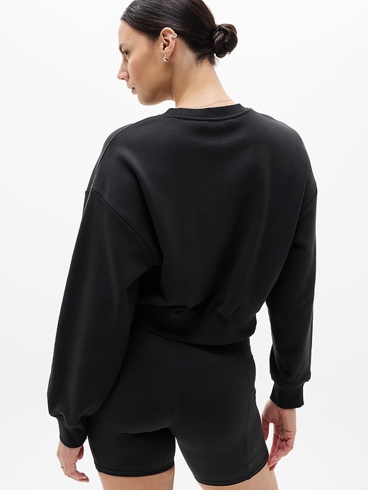 Image number 6 showing, Heavyweight Terry Crop Crew Sweatshirt