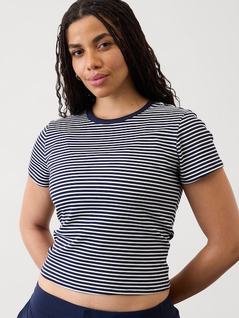 Signature Rib Crop Tee