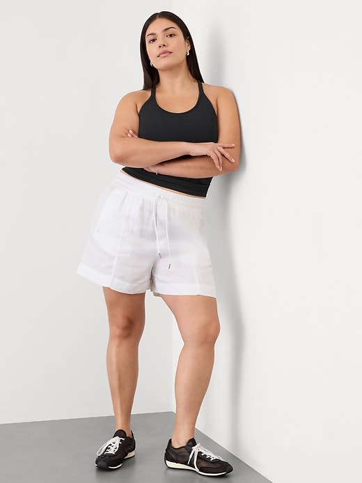 Image number 6 showing, Retreat Linen Mid Rise Short