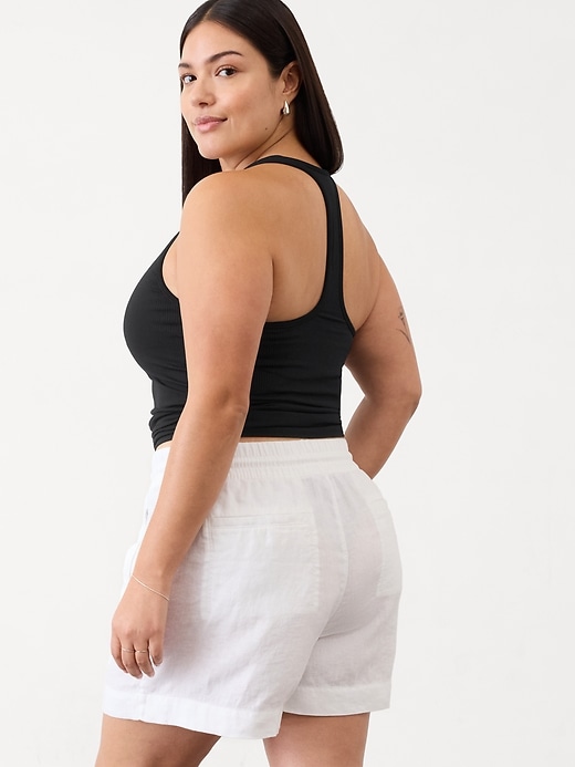 Image number 7 showing, Retreat Linen Mid Rise Short