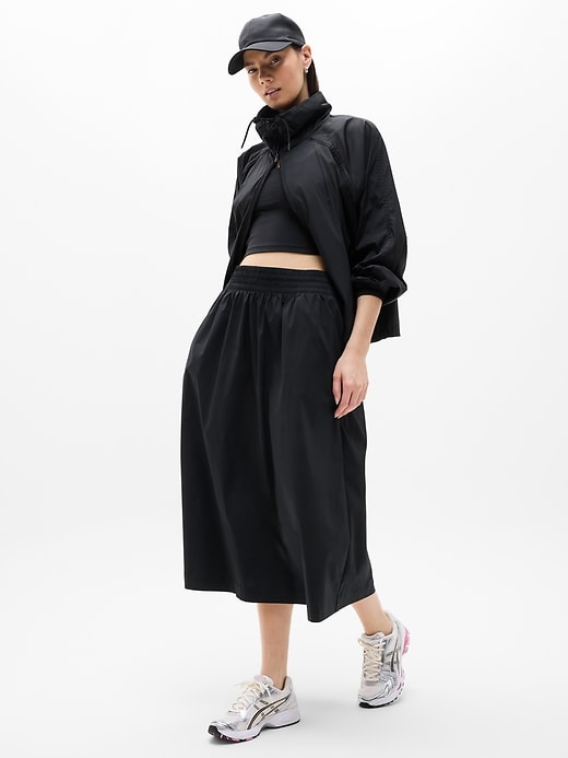 Image number 2 showing, Midday Mid Rise Midi Poplin Skirt