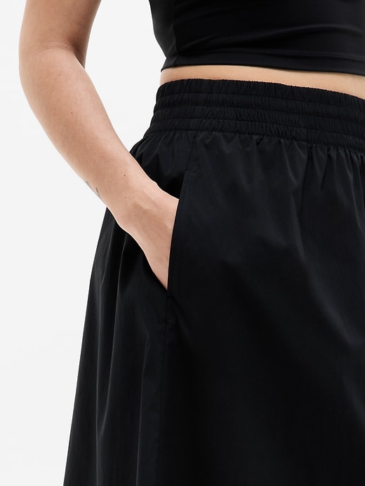 Image number 5 showing, Midday Mid Rise Midi Poplin Skirt