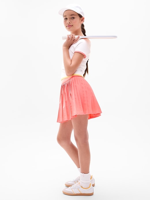 Image number 3 showing, Athleta Girl Rise Above Rib Crop Tee