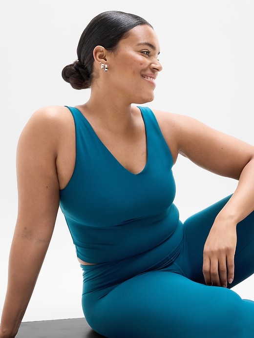 Image number 1 showing, Transcend V-Neck Crop Sports Bra D-DD
