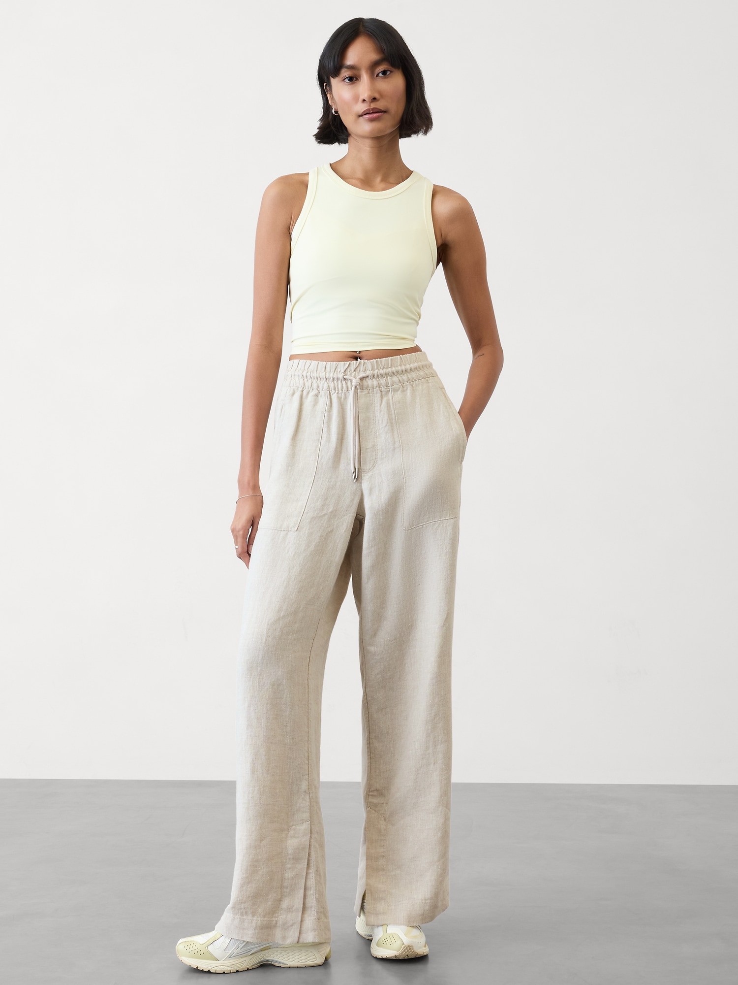Retreat Linen High Rise Wide Leg Pant
