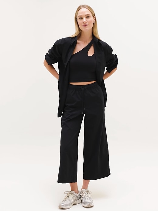 Image number 4 showing, Midday Mid Rise Crop Poplin Pant