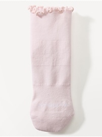 View large product image 3 of 3. Athleta Ruffle Everyday Quarter Crew Sock 2-Pack