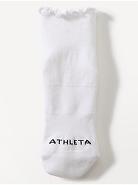 View large product image 3 of 3. Athleta Ruffle Everyday Quarter Crew Sock 2-Pack