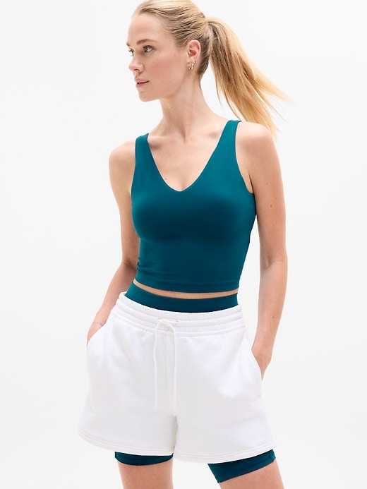 Image number 1 showing, Transcend V-Neck Crop Sports Bra A-C