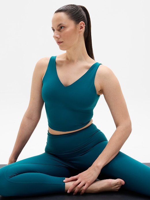 Image number 4 showing, Transcend V-Neck Crop Sports Bra A-C