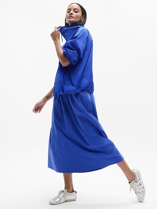 Image number 5 showing, Midday Mid Rise Midi Poplin Skirt