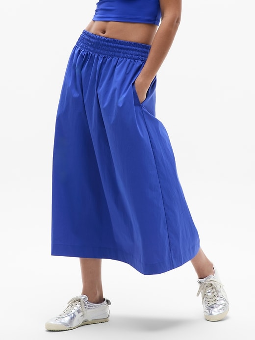Image number 3 showing, Midday Mid Rise Midi Poplin Skirt