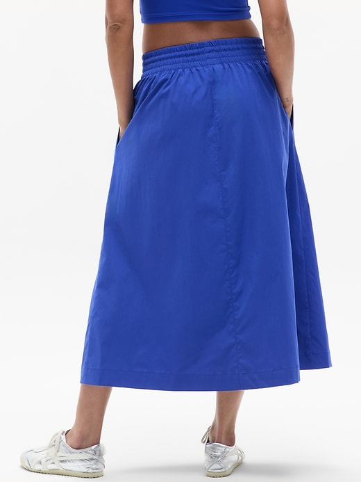 Image number 6 showing, Midday Mid Rise Midi Poplin Skirt