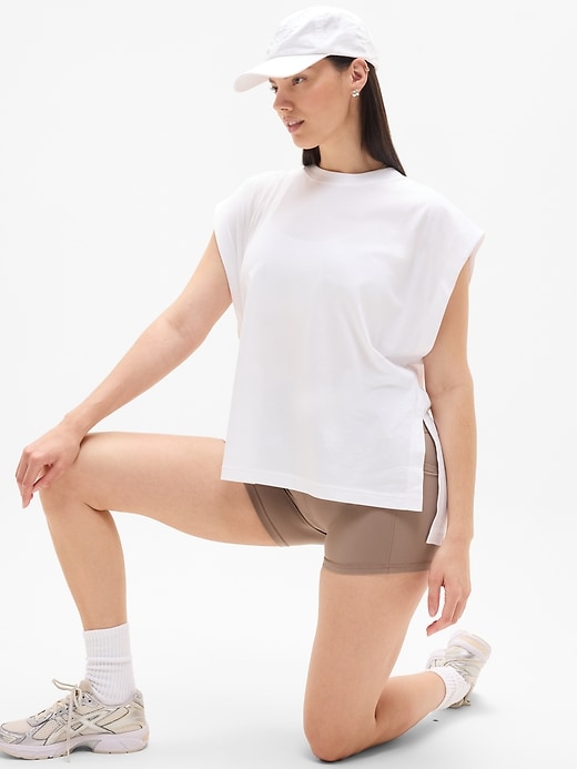 Image number 5 showing, True Cotton Oversized Muscle Tee
