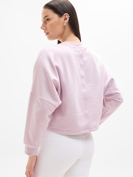 Image number 4 showing, Forever Fleece Dolman Crop Sweatshirt