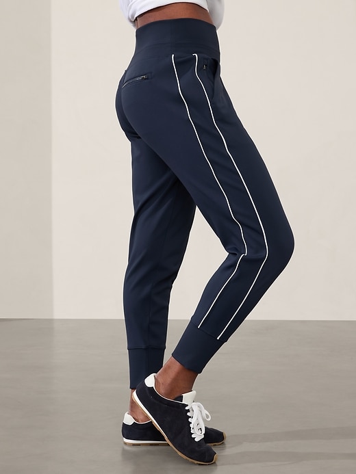 Image number 8 showing, Venice High Rise Track Stripe Jogger