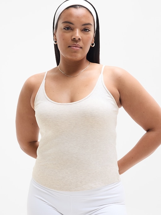 Image number 1 showing, Signature Rib Thin Strap Tank